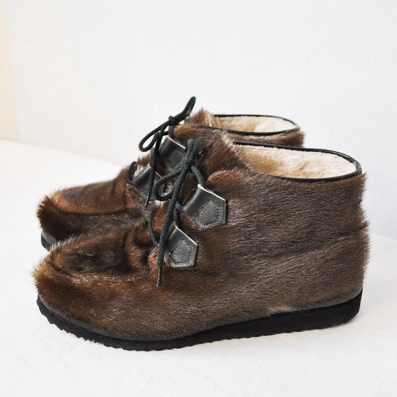 Vintage 1970s Blondo Seal Fur Boots - Picture 7 of 11